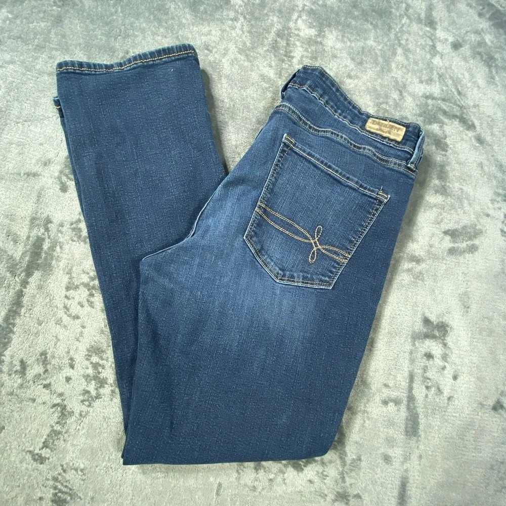 Levi's Denizen Fits 30x27 Jeans Mid Rise Stetch Blue Denim‎ Bootcut Faded Ranch